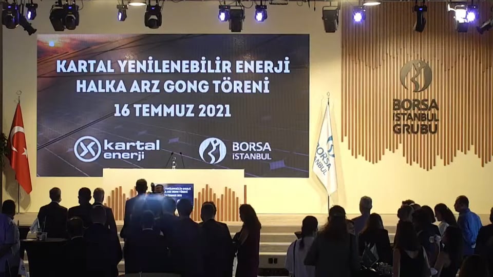 Kartal Yenilenebilir Enerji Halka Arz Gong Töreni